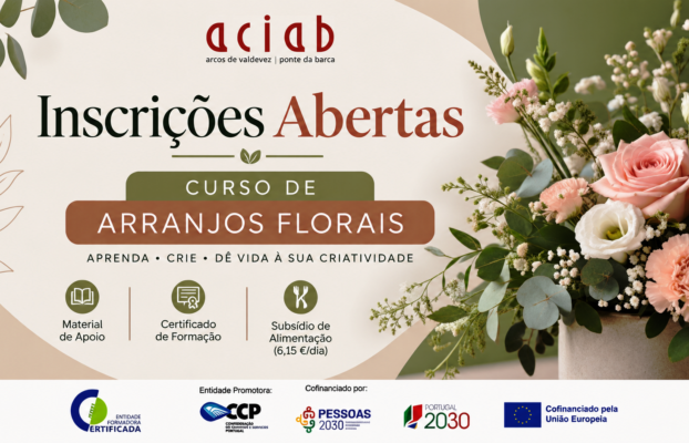 Curso de Arranjos Florais – Inscrições Abertas
