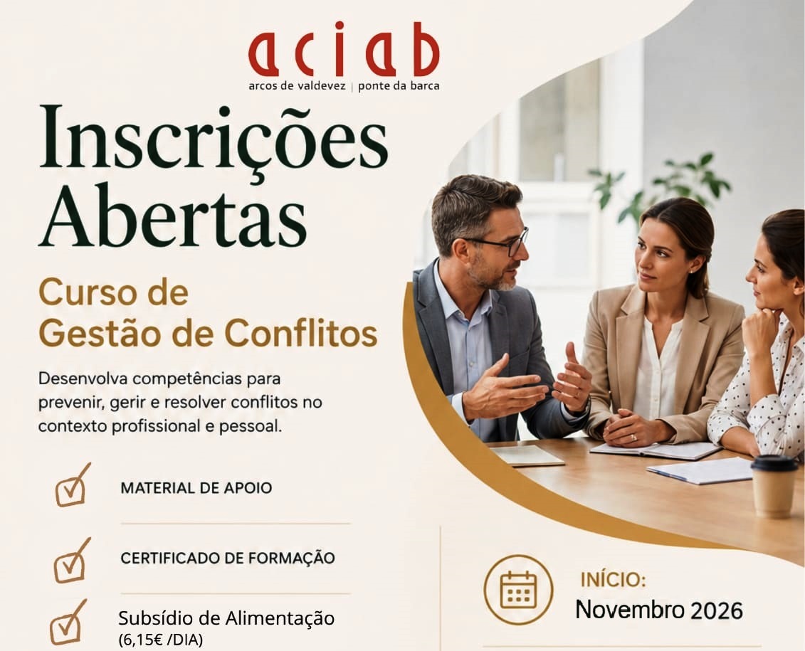 Curso de Gestão de Conflitos em Arcos de Valdevez e Ponte da Barca