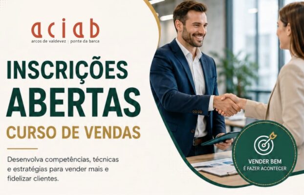 Curso de Vendas – Inscrições Abertas