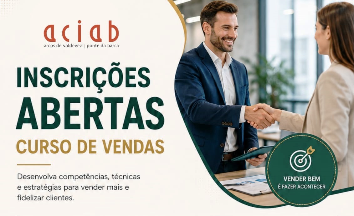 Curso de Vendas – Inscrições Abertas