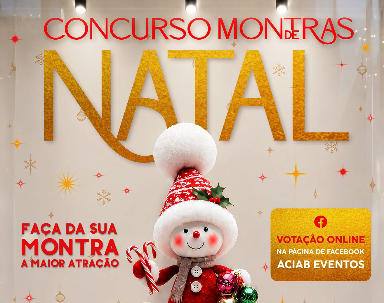 Concurso de Montras de Natal 2026: participe e dê mais vida ao comércio local!